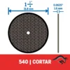 2615.000.540-000-4.webp Disco de Corte de Metal 1-1/4 5 Unid Dremel 540 2615.000.540-000