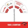 2615.000.560-000-3.webp Broca de Corte para Yeso (Drywall) Dremel 560 2615.000.560-000
