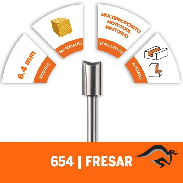 2615.000.654-000-3.webp Fresa recta 1/4 Dremel 654 2615.000.654-000