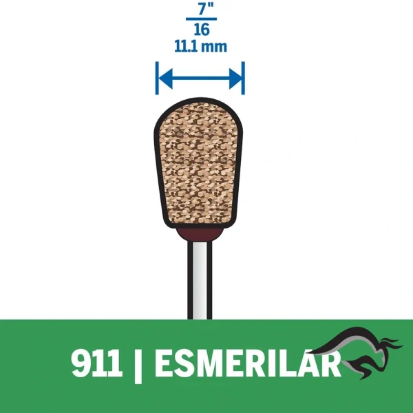 2615.000.911-000-4.webp Piedra Redonda de Óxido de Aluminio 7/16 Dremel 911 2615.000.911-000