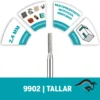 2615.009.902-000-3.webp Fresa Recta de Carburo de Tugnsteno 3/32" Dremel 9902 2615.009.902-000
