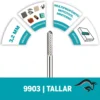2615.009.903-000-3.webp Fresa Recta de Carburo de Tugsteno 1/8" Dremel 9903 2615.009.903-000