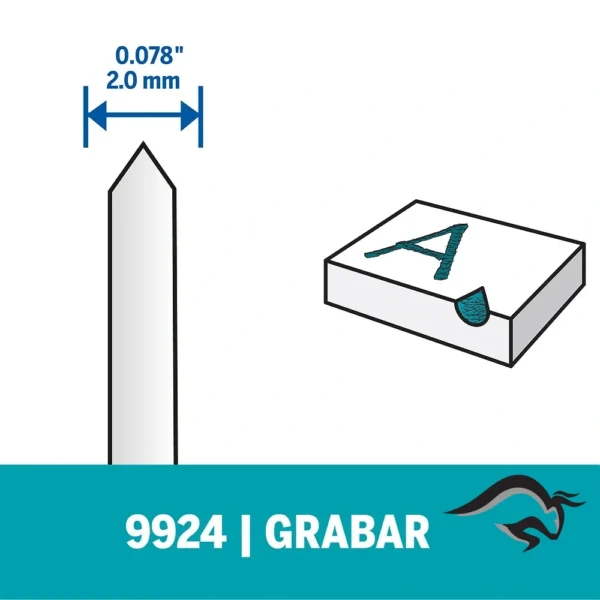 2615.009.924-000-4.webp Punta de Carburo para Grabado Dremel 9924 2615.009.924-000