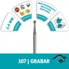2615.010.7AE-000-3.webp Fresa de Grabado Redonda 3/32" Dremel 107 2615.010.7AE-000