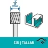 2615.011.5AC-000-4.webp Fresa de Alta Vel Cilíndrica 5/16" Dremel 115 2615.011.5AC-000