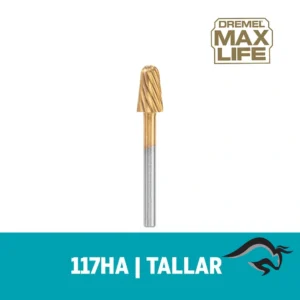 Fresa de Alta Vel 1/4" Max Life 117HP Dremel 2615.011.7HA-000