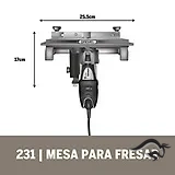 Mesa fresadora / Tupi Mesa para fresar Dremel 231 2615.023.1AA-000