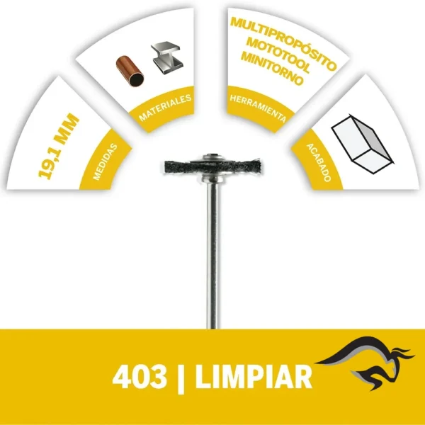 Juego de Cepillos de Cerdas 3/4" 2 und Dremel 403 2615.040.3AA-000