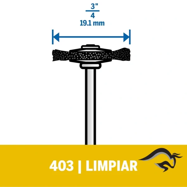 Juego de Cepillos de Cerdas 3/4" 2 und Dremel 403 2615.040.3AA-000