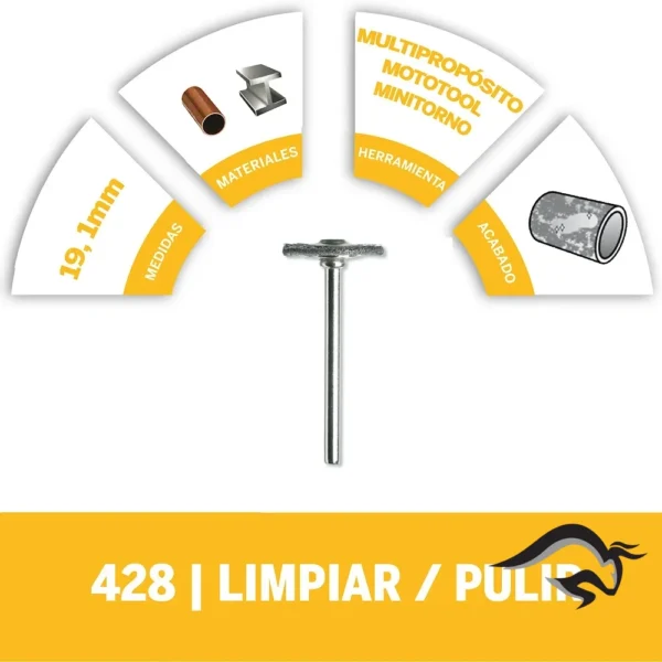 2615.042.8AB-000-3.webp Cepillo de acero al carbon 3/4 Dremel 428 2615.042.8AB-000