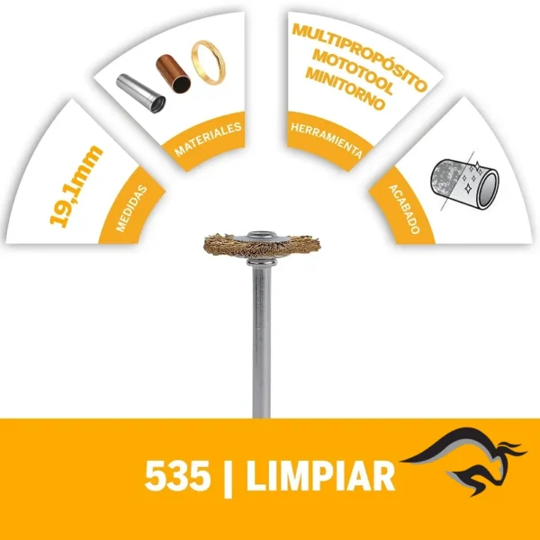 Cepillo de Latón 3/4 Dremel 535 2615.053.5AB-000
