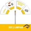 Cepillo de laton 1/8 Dremel 537 2615.053.7AA-000