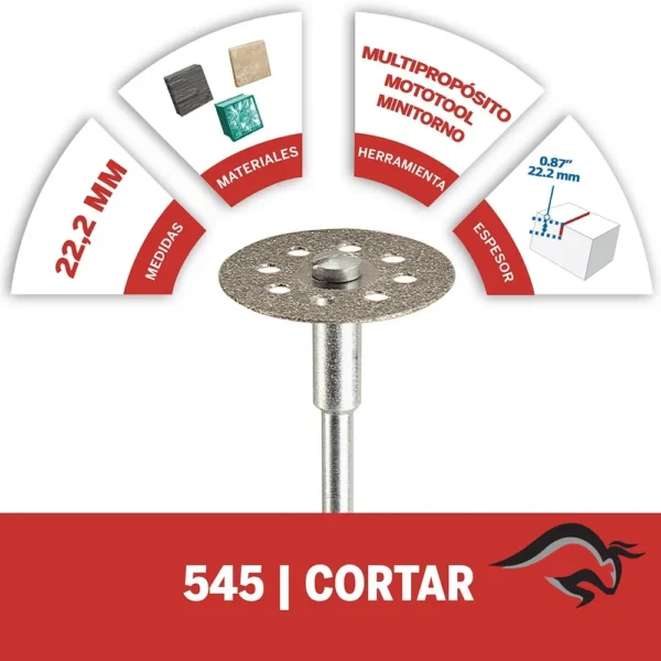 Disco de Corte Diamantado 7/8" Dremel 545 2615.054.5AB-000