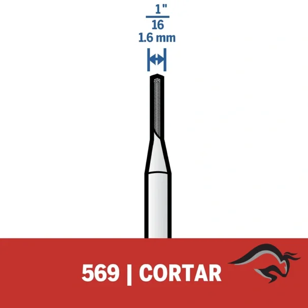 2615.056.9AA-000-4.webp Broca para remocion de juntas 1,6 mm Dremel 569 2615.056.9AA-000