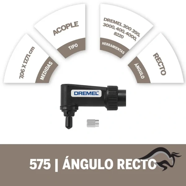 Aditamiento cabezal angular Dremel 575 2615.057.5AD-000