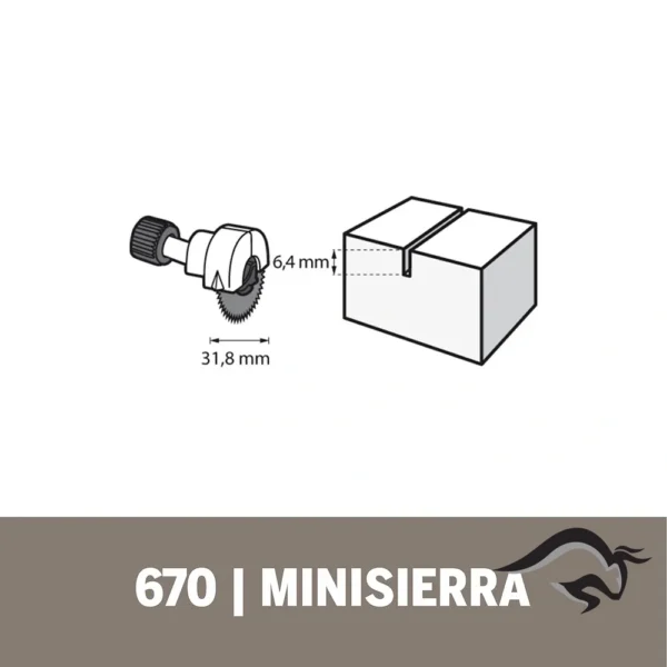 2615.067.0AC-000-5.webp Aditamento para Minitorno Mini Sierra Circular 1 1/4" Dremel 670 2615.067.0AC-000