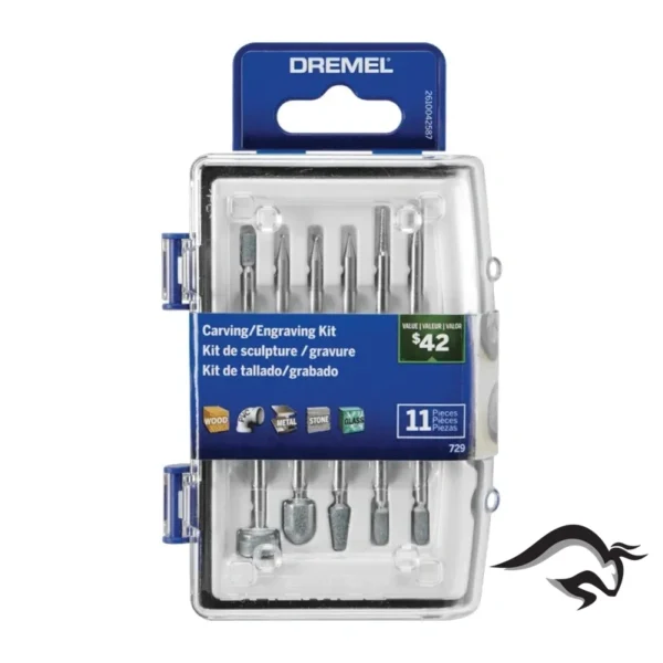 Kit de Accesorios para Tallado / Grabado 11 Piezas Dremel 729 2615.072.9AA-000
