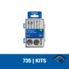 Micro Kit de 8 Accesorios Giratorios para Vidrio y Piedra Dremel 735-01 2615.073.5AA-000