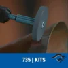 Micro Kit de 8 Accesorios Giratorios para Vidrio y Piedra Dremel 735-01 2615.073.5AA-000