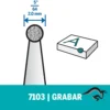 2615.710.3AE-000-4.webp Punta de Diamante Esférica 5/64" Dremel 7103 2615.710.3AE-000