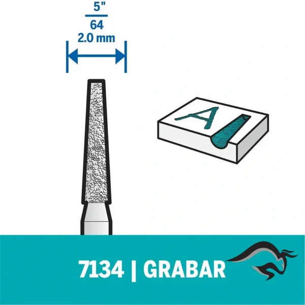 2615.713.4AE-000-4.webp Punta Diamantada 5/64" Dremel 7134 2615.713.4AE-000