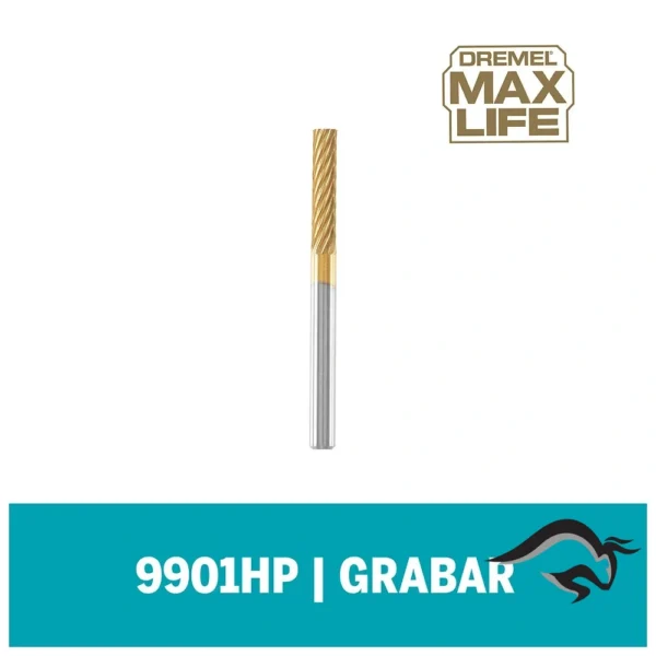 2615.990.1HA-000-1.webp Fresa para Tallado Max Life 9901HP 1/8" Dremel 2615.990.1HA-000