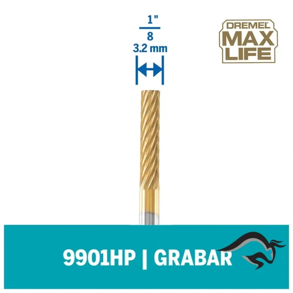 2615.990.1HA-000-3.webp Fresa para Tallado Max Life 9901HP 1/8" Dremel 2615.990.1HA-000