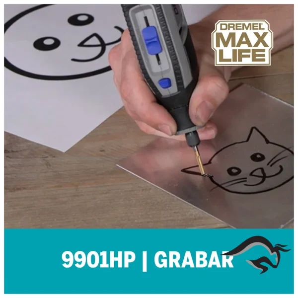 2615.990.1HA-000-4.webp Fresa para Tallado Max Life 9901HP 1/8" Dremel 2615.990.1HA-000
