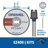 2615.E40.6AD-000-4.webp Kit de Discos de Corte 11/2" 5 Unid EZ-LOCK RA + Mandril Dremel EZ406 2615.E40.6AD-000
