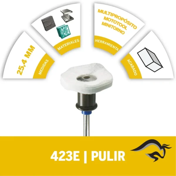 2615.E42.3AC-000-3.webp Disco de tela para pulir easy lock Dremel EZ423 2615.E42.3AC-000