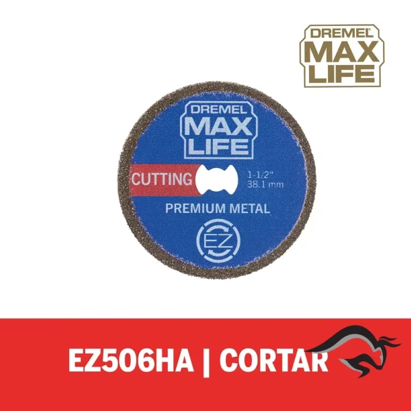 2615.E50.6HA-000-1.webp Disco de Corte Premium 1-1/2" Max Life EZ506HP Dremel 2615.E50.6HA-000