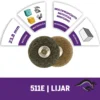 Disco abrasivo pulidor Grano 180, 280 EASY LOCK x 2 Unid Dremel EZ511 2615.E51.1AA-000