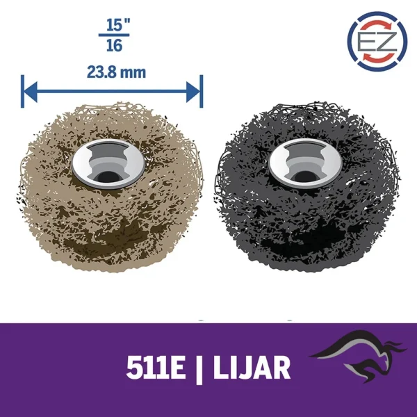 Disco abrasivo pulidor Grano 180, 280 EASY LOCK x 2 Unid Dremel EZ511 2615.E51.1AA-000