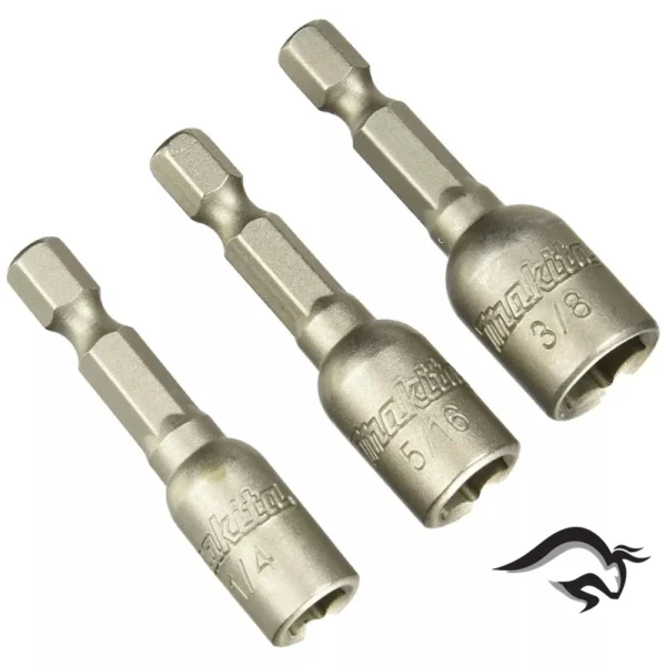 Set de Dados Hexagonal Pulgada 1/4" Hex 3 Pzs Makita B-38847