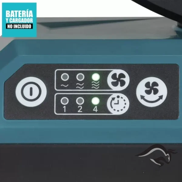 Ventilador 235mm (9-1/4") 40Vmáx XGT AC/DC con Cabezal Autobasculante Baretool (Sin Baterias / Sin Cargador) Makita CF001GZ