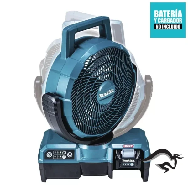 Ventilador 235mm (9-1/4") 40Vmáx XGT AC/DC con Cabezal Autobasculante Baretool (Sin Baterias / Sin Cargador) Makita CF001GZ