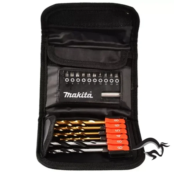 D-31762-1.webp Set para brocas madera-metal-puntillas Cartuchera lona 17unid D-31762