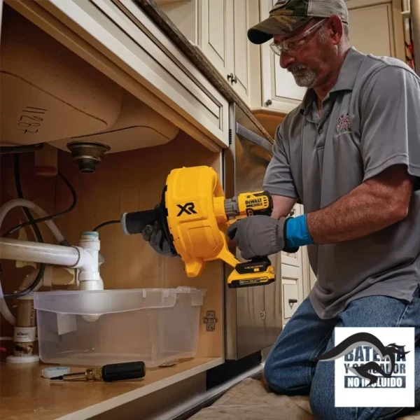 DCD200B-3.webp Destapador de tuberias 20V Xr Capacidad maxima Cable 10.6 m Baretool (Sin Bateria / Sin cargador) Dewalt DCD200B
