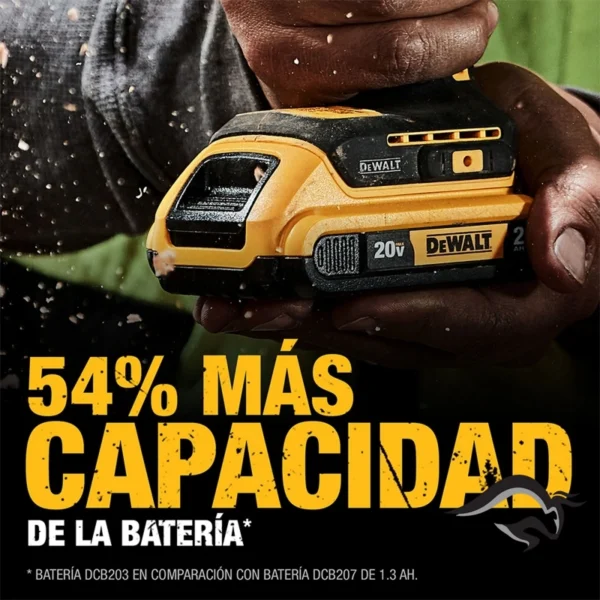 DCD7781L1-B2-9.webp Taladro Percutor 1/2" 20V Brushless 65Nm 1 Bat 3.0 Ah Dewalt DCD7781L1-B2