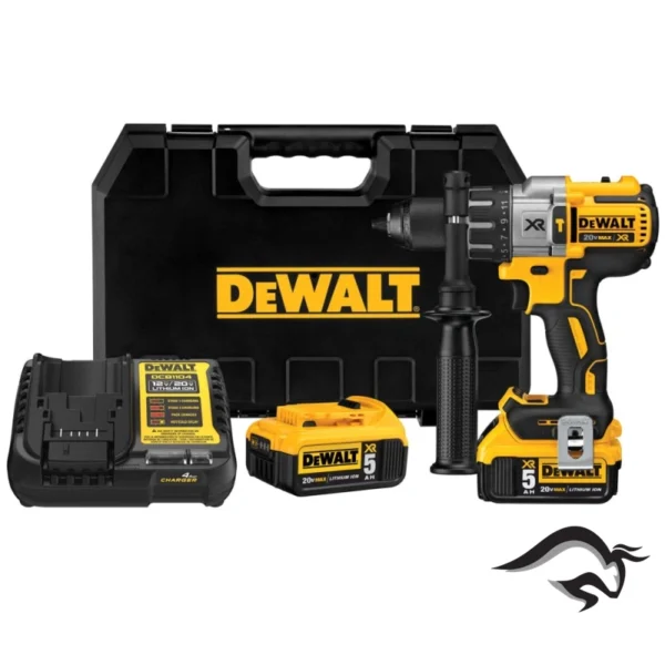 DCD996P2T-B2-1.webp Taladro Percutor 1/2" 20V 38250 gpm Inc 2 Bat y Carg Dewalt DCD996P2T-B2