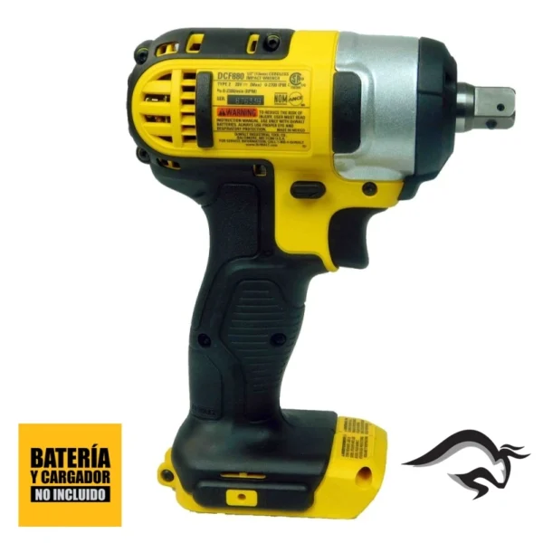DCF880B-3.webp Llave de Impacto 1/2" 20V 203 Nm Baretool Dewalt DCF880B