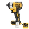 Atornillador de Impacto 1/4" Hex 20V XR Baretool Dewalt DCF887B-B3