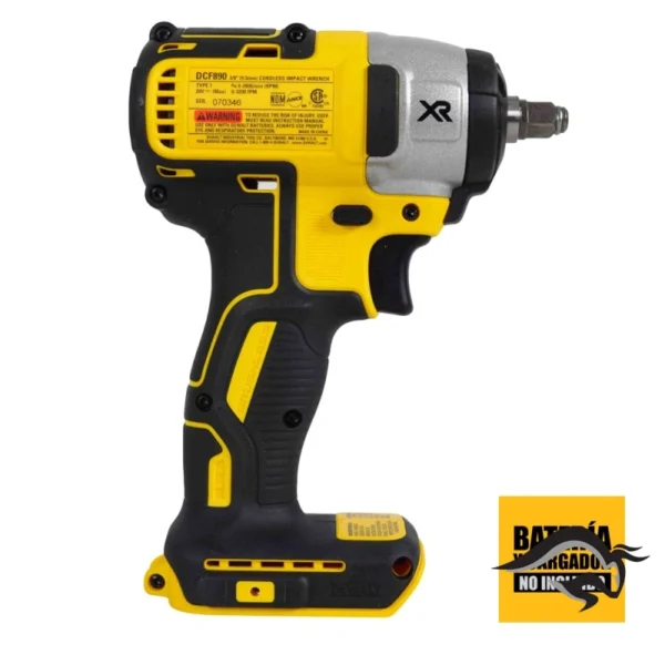 DCF890B-4.webp Llave de Impacto 3/8" 20V XR 200 Nm Baretool Dewalt DCF890B