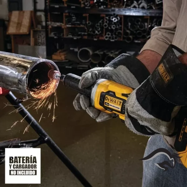 Esmeril Recto Cuello Largo 1/4" 20V XR Baretool Dewalt DCG426B