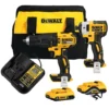 DCK223D2-B2-1.webp Taladro Percutor 1/2" + Atornillador de Impacto 1/4" 20V Brushless 2 Bat 2.0 Ah Dewalt DCK223D2-B2