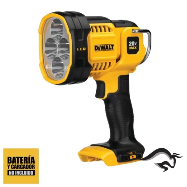 DCL043-1.webp Linterna Trabajo Led 20V 1000Lm (Sin Bateria/Sin cargador) Dewalt DCL043