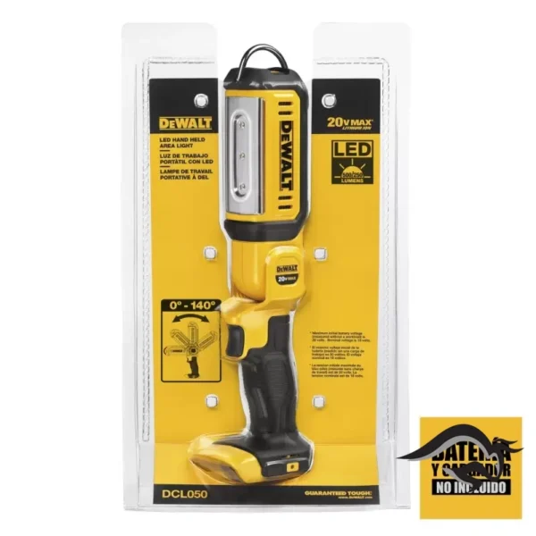 DCL050-8.webp Linterna Trabajo Led 20 V 500 Lm (Sin Bateria/Sin cargador) Dewalt DCL050
