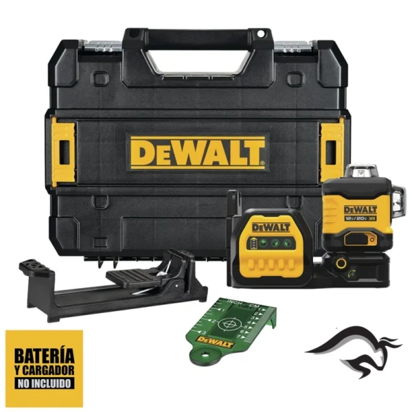 DCLE34030GB-1.webp Nivel Láser de 3 Líneas x 360° 12V / 20V Max Luz Verde 30 Mts Baretool Dewalt DCLE34030GB