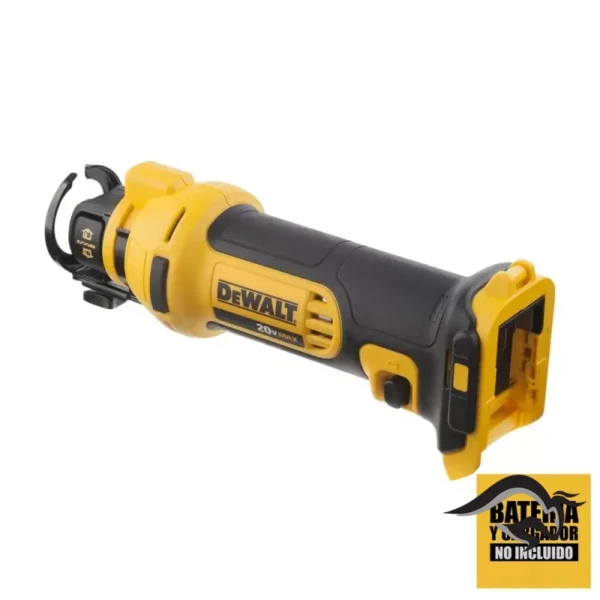 DCS551B-B3-4.webp Cortadora de Drywall 20 V 1/4" - 1/8" 2600 Rpm (Sin Baterias/Sin Cargador) Dewalt DCS551B-B3