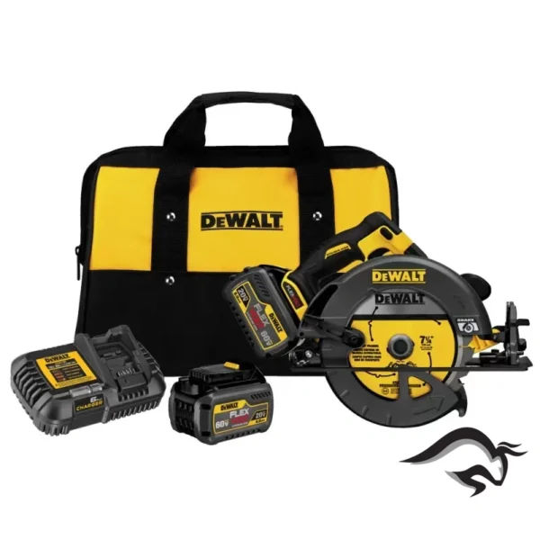 DCS578T2-B2-1.webp Sierra Circular 7 1/4" 60V FlexVolt Xr 6.0 Ah Dewalt DCS578T2-B2